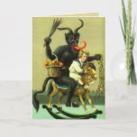 Vintage Krampus Card at Zazzle