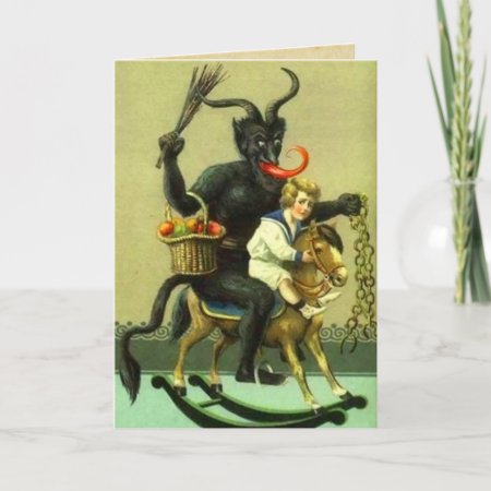 Vintage Krampus Card