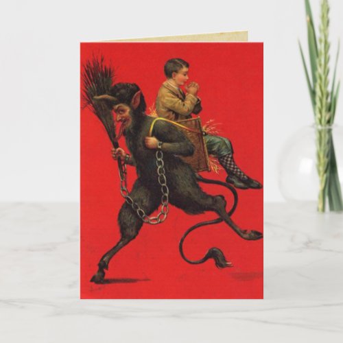 Vintage Krampus Christmas Cards