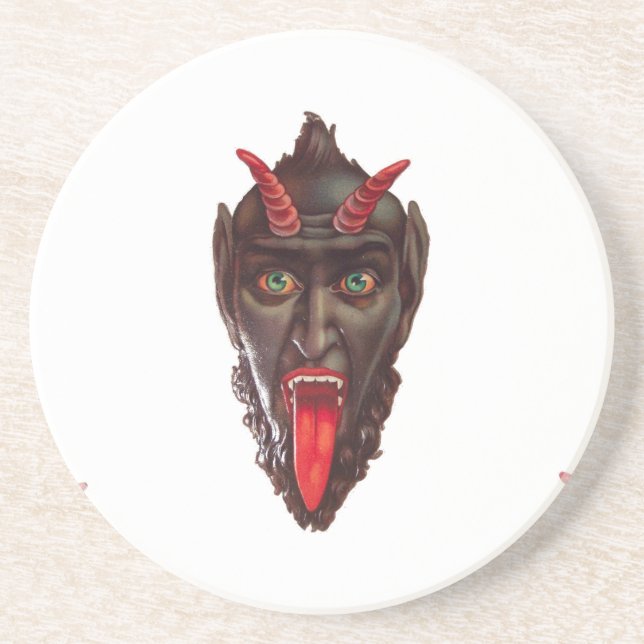 vintage krampus coaster (Front)