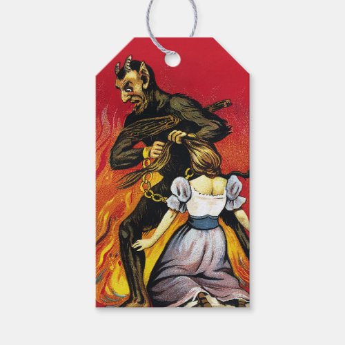 Vintage Krampus Gift Tags