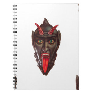 vintage krampus notebook