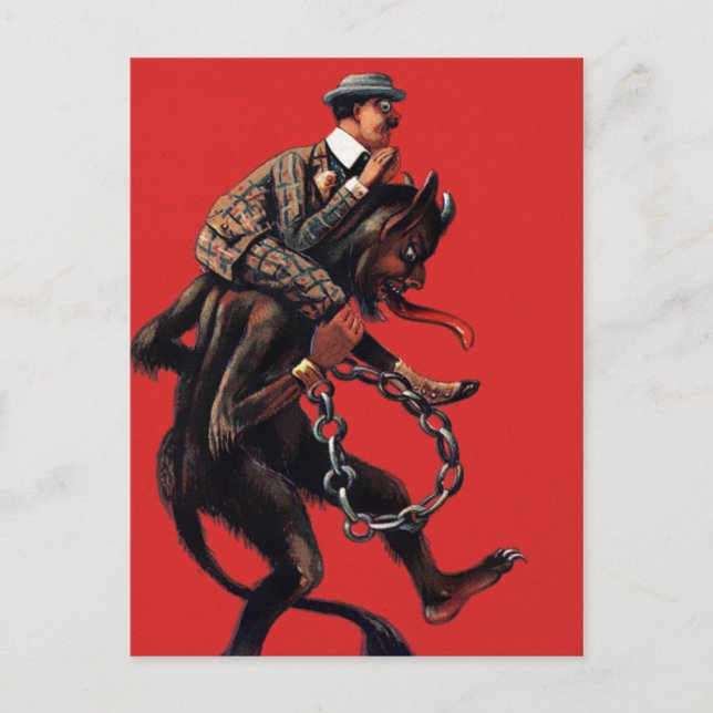 Vintage Krampus Postcard (Front)