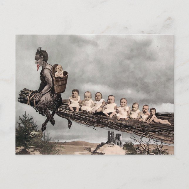 Vintage Krampus Postcard (Front)