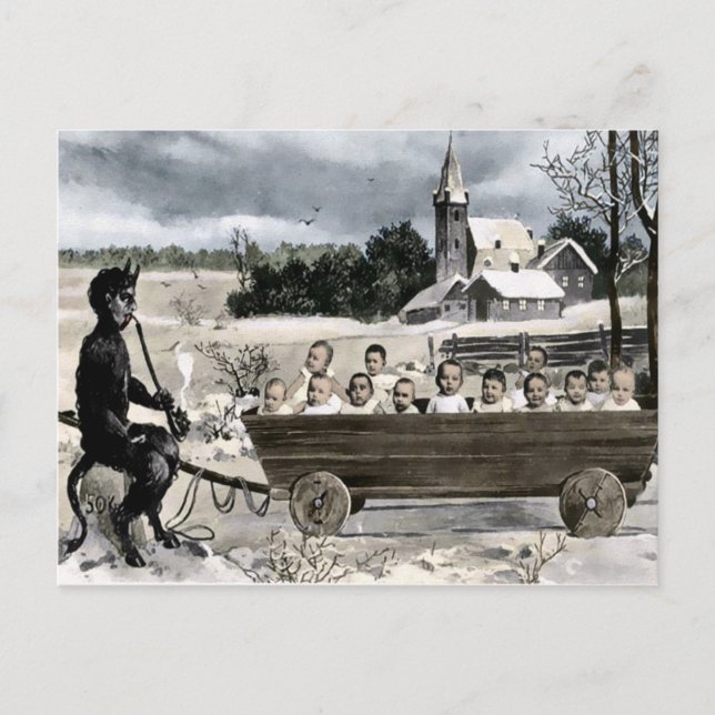 Vintage Krampus Postcard (Front)