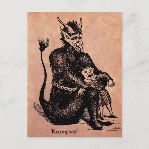 Vintage Krampus Postcard