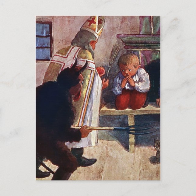 Vintage Krampus Postcard (Front)