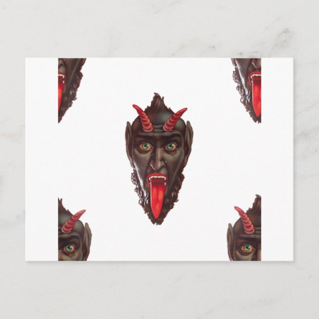vintage krampus postcard (Front)