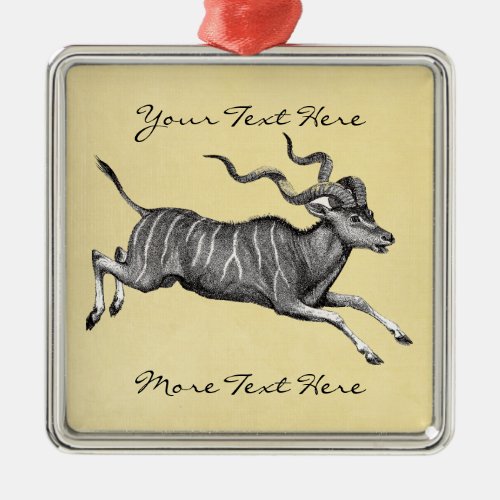 Vintage Kudu Ornament