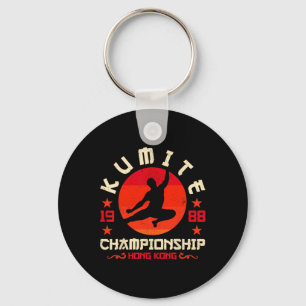 Vintage Kumite Tournament Retro Funny Viral Karate Keychain