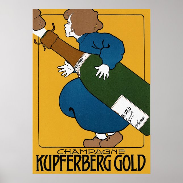 Vintage Kupferberg Champagne Poster (Front)
