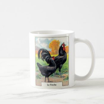 Vintage La Fleche Chicken Coffee Mug by Kinder_Kleider at Zazzle