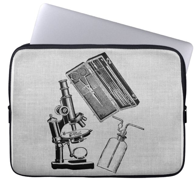 Vintage Lab Equipment Laptop Sleeve (Front)