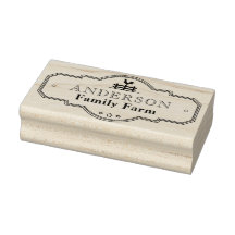 Vintage Label Border Decorative Family Farm