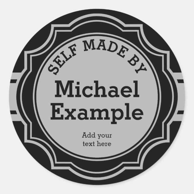 Vintage Label trans. white 12 + your backg. & Text (Front)