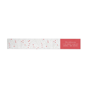 Vintage Label Wraparound Return Address Sticker