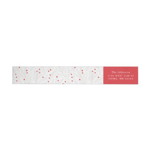 Skinny Wrap Return Address Labels | Zazzle