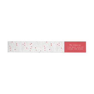 Vintage Label Wraparound Return Address Sticker