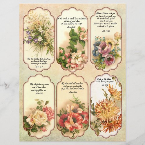 Vintage Labels with Bible Quotes