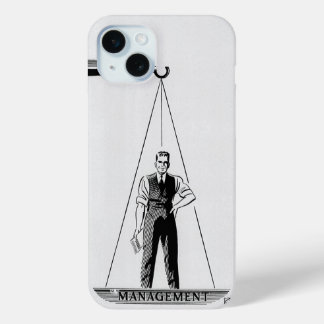 Vintage Labor vs Management, Scales of Justice iPhone 15 Plus Case