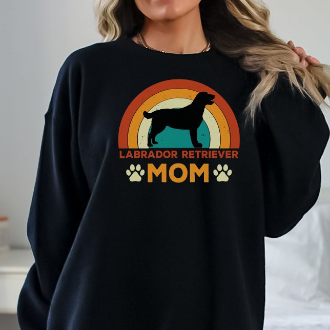 Vintage Labrador Dog Mom Sunset  Sweatshirt (Creator Uploaded)