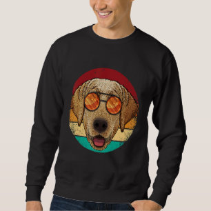 Vintage Labrador Retriever Dog Puppy Retro Eightie Sweatshirt