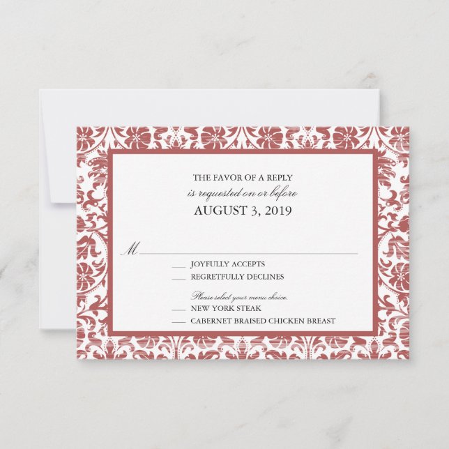 Vintage Lace Affair  RSVP (Front)