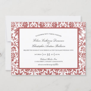 Vintage Lace Affair   Wedding Invitation