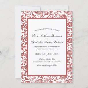 Vintage Lace Affair Wedding Invitation