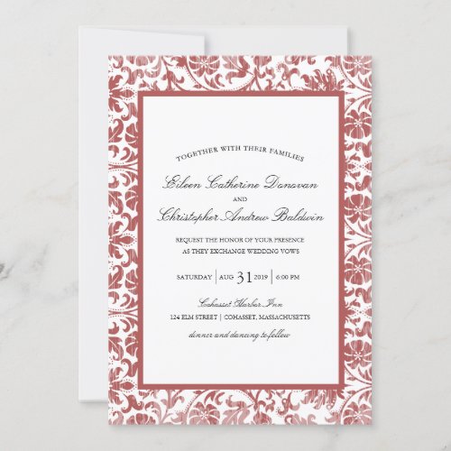 Vintage Lace Affair  Wedding Invitation