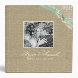 Vintage Lace and Mint Bow Look with Photos Binder
