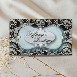Vintage Lace Beauty Salon Fashion Business Cards