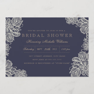 Vintage Lace Bridal Shower Invitation