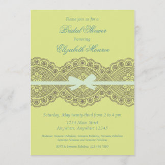 "Vintage Lace" Bridal Shower Invitation
