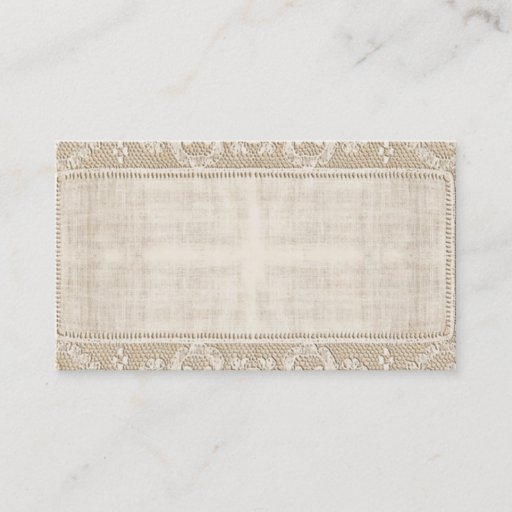 Customizable Vintage Lace Business Card