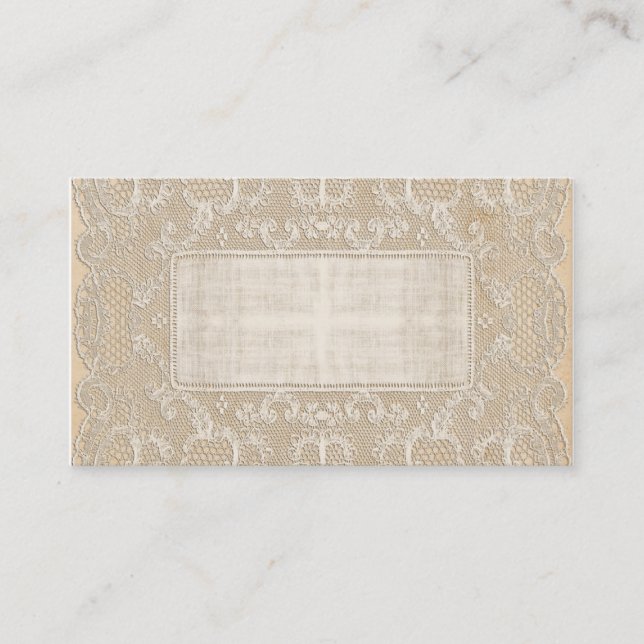 Vintage Lace Business Card (Front)