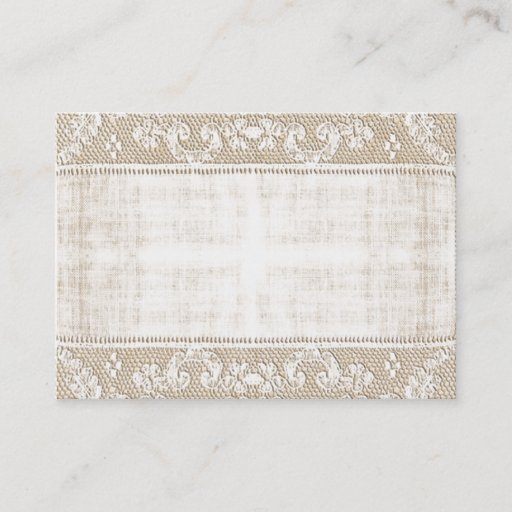 Customizable Vintage Lace Business Card