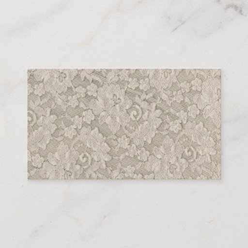 Customizable Vintage Lace Business Card
