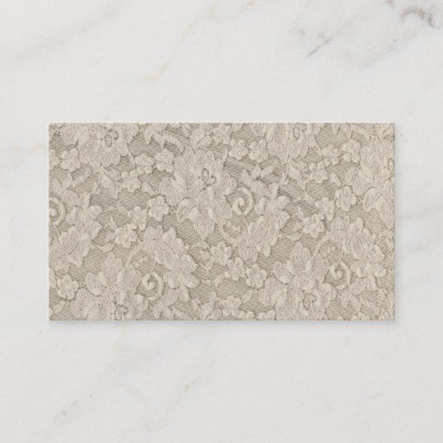Vintage Lace Business Card (Front)