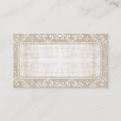 Customizable Vintage Lace Business Card