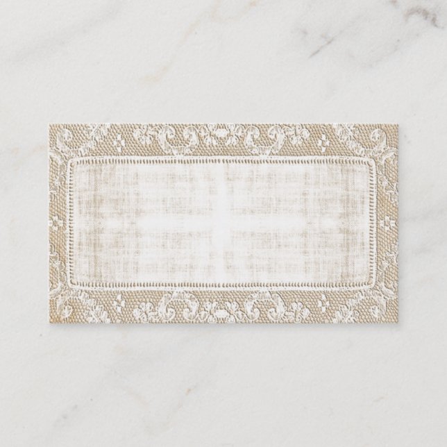 Vintage Lace Business Card (Front)
