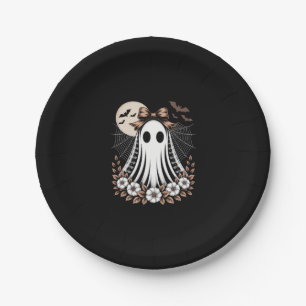 Vintage Lace Ghost Halloween Paper Plates