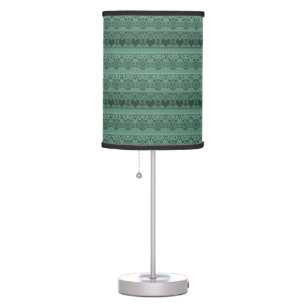 Vintage lace green openwork for decoration table lamp
