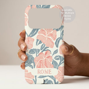 Vintage Lace Inspired Blooming Roses in Ivory iPhone 17 Pro Case