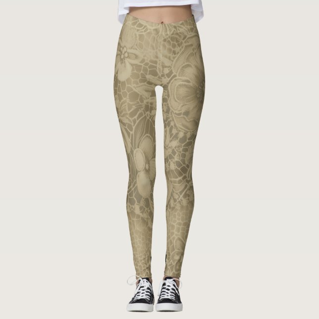 "Vintage Lace"  Leggings (Front)