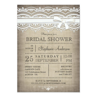 country bridal shower invitations