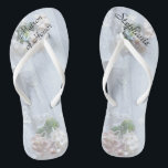 Vintage Lace Matron of Honor Wedding Flip Flops<br><div class="desc">This Vintage Lace design personalized, comfortable Matron of Honor Flip Flops are a simple, elegant, and chic gift for members of the Bridal Party - Bride, Bridesmaid, Maid of Honor ... They will add to the festivities of your wedding day, bachelorette party, or other celebration. Easy to customize name and...</div>