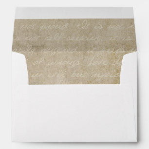 Vintage Lace Old World Invitation Envelope