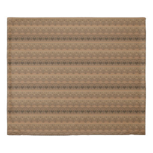 Vintage lace openwork brown beige for decoration duvet cover