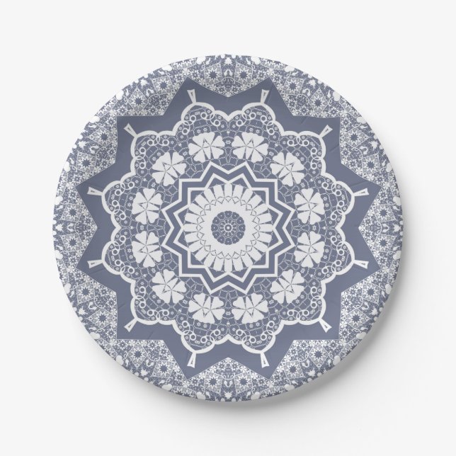 Vintage lace paper plates (Front)